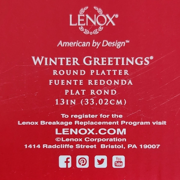 🕊️ Lenox Winter Greetings Cardinal Decorative Plate 13” – With Box - Picture 7 of 16